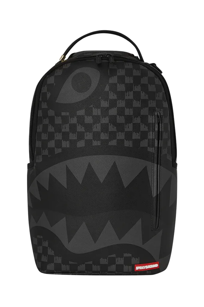 Sprayground Hangover Grey Drip Check DLXSV Backpack