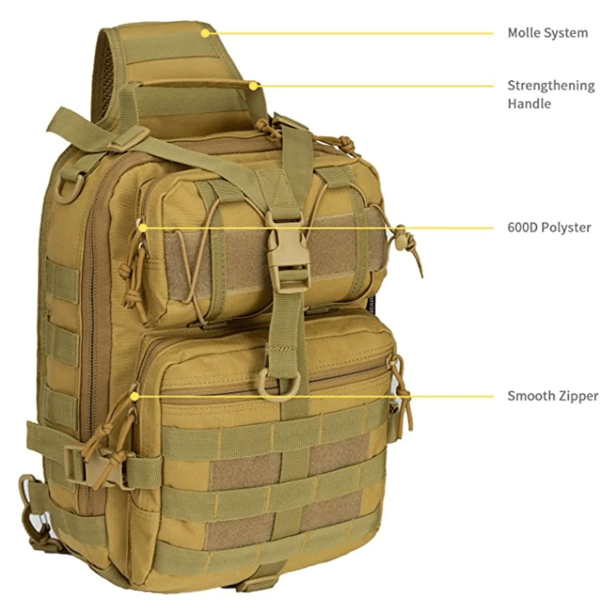 Tactical Military Medium Sling Range Bag by Jupiter Gear