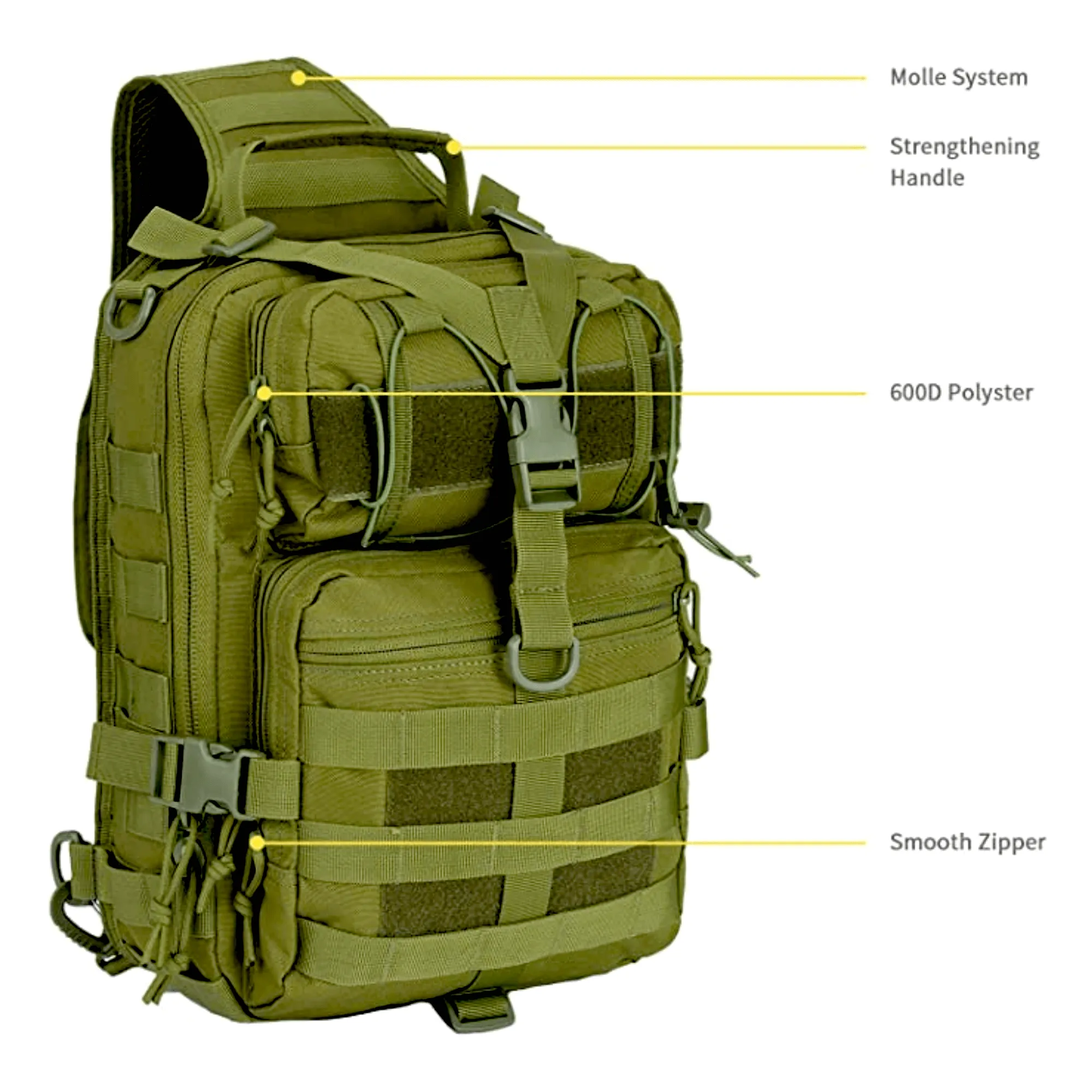 Tactical Military Medium Sling Range Bag by Jupiter Gear