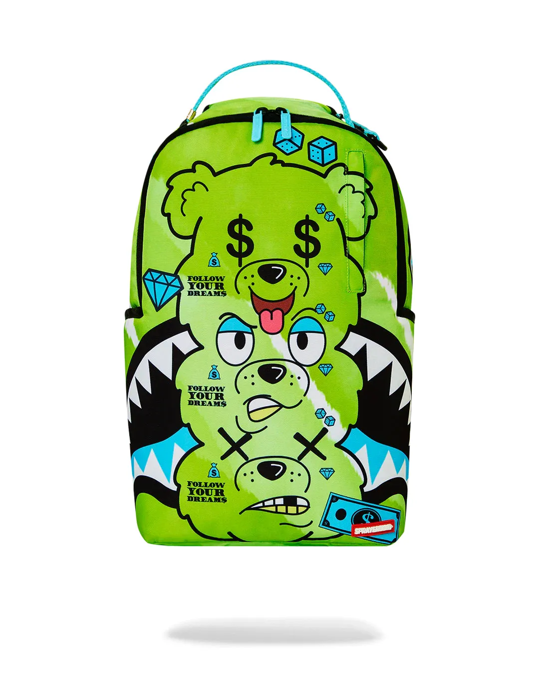 Triple Bear Green Dlxsr Backpack