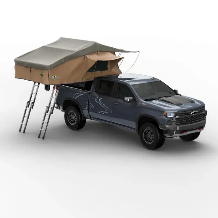 Tuff Stuff Overland Elite Rooftop Tent Includes Annex Room-4-5 Person - Tan