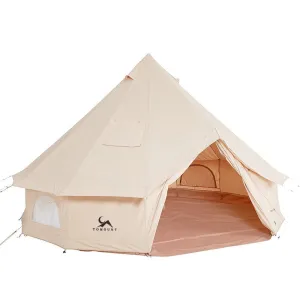 valiant Canvas Tent Bell Tent Yurt with Stove Jack Zipped Floor for Glamping 10ft/3m Dia 38LBS