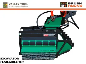 VALLEY TOOL MFG BRUSH HOUND 30EX flail mulcher 9000 - 13000 lbs. excavators