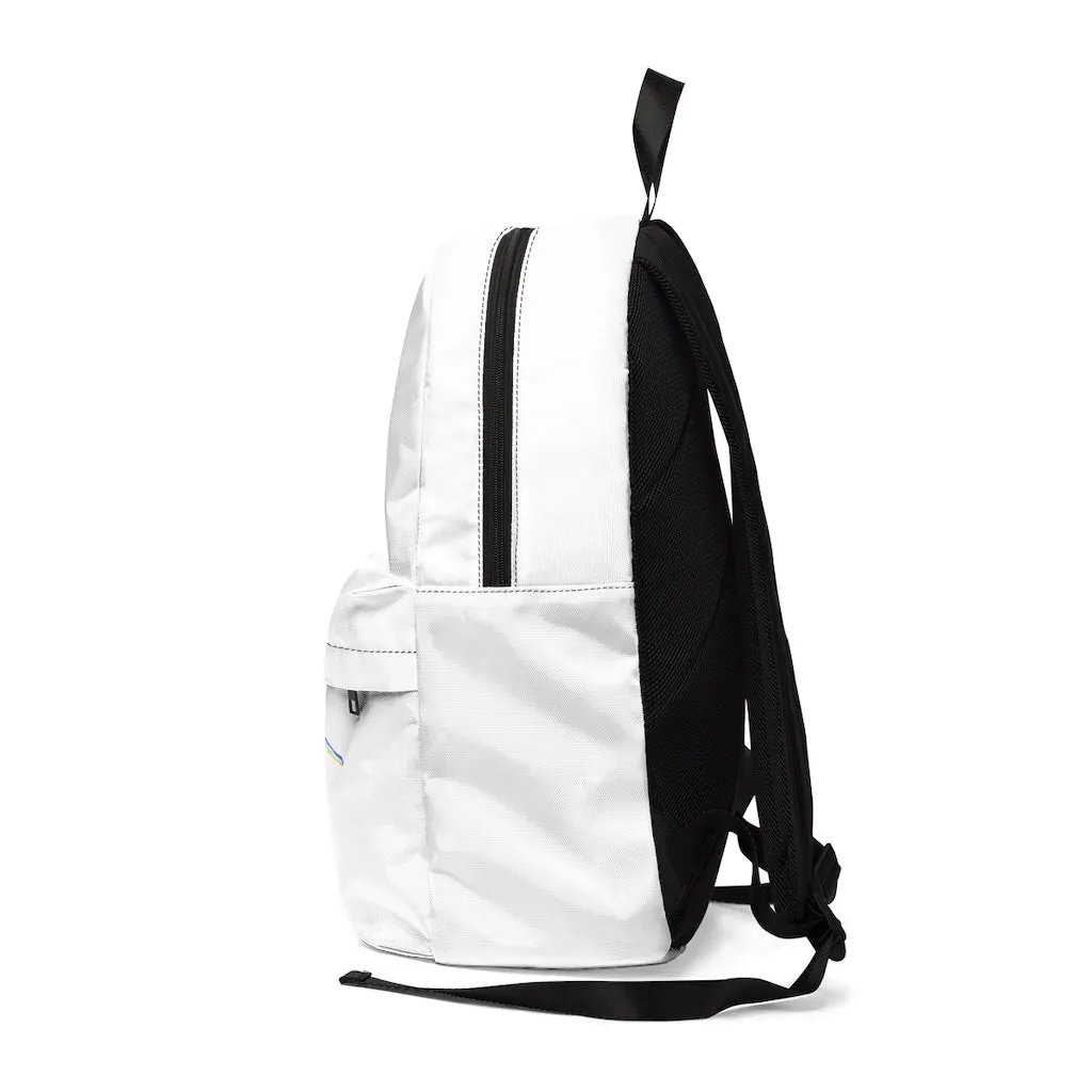 White and Black Fish Unisex Classic Backpack