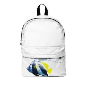 White and Black Fish Unisex Classic Backpack