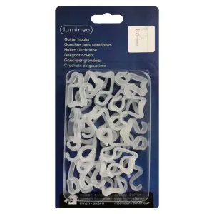 White Gutter Hooks - 24 Pack