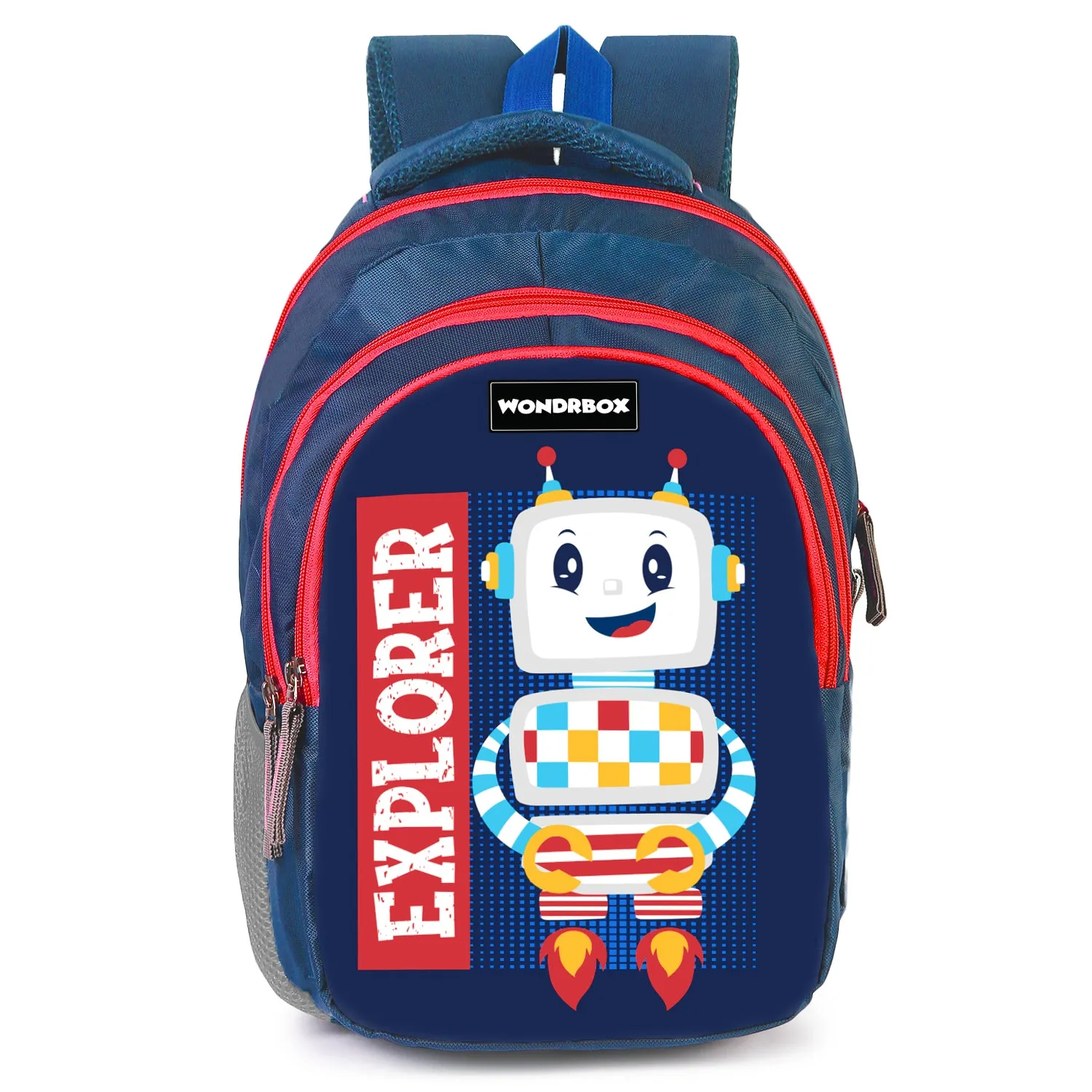 WONDRBOX 25 litres ROBOT School Bag For Boys and Girls Age 4 to 6